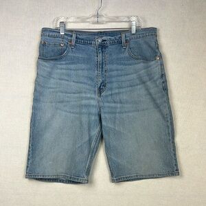 Levi’s Shorts 569 Loose Straight Blue Denim Shorts Men’s Size 36 Light Wash